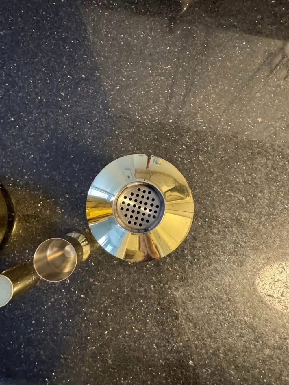 West Elm Gold Stainless Steel Wine Chiller and Cocktail Shaker Set